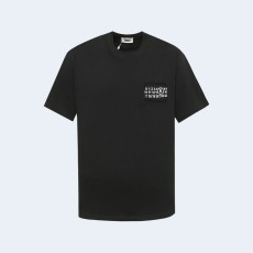 메종 마르지엘라 레터링 자수 티셔츠 블랙